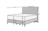 Pat tapitat cu stofa, Blanks Boxspring Velvet (5) & ELTMPL-BED-BLANCA-BOXSPRING-MONOLITH (4)