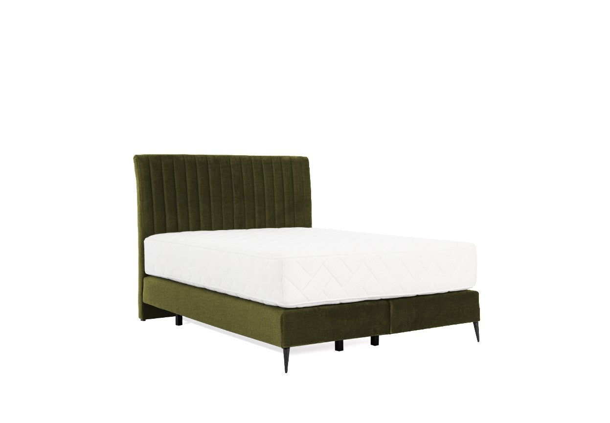 Pat tapitat cu stofa, Blanks Boxspring Verde Olive (2) & ELTMPL-BED-BLANCA-BOXSPRING-NUBE-33 (2)