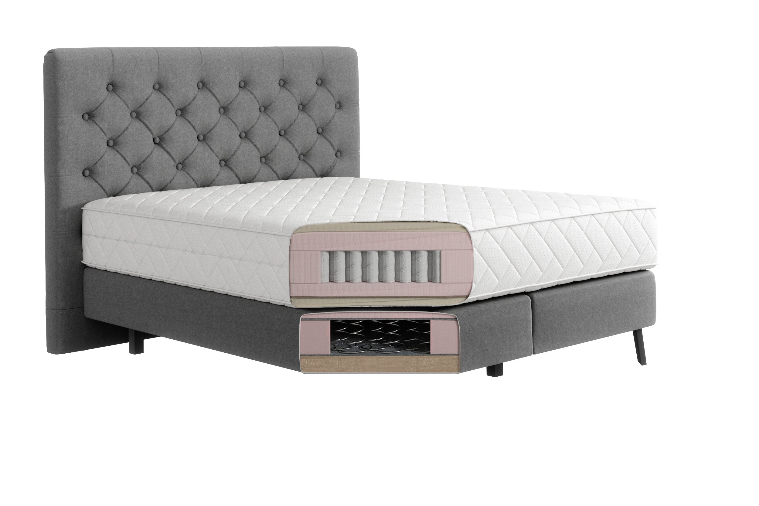 Pat tapitat cu stofa, Cortis Boxspring Velvet (6) & ELTMPL-BED-CORTINA-BOXSPRING-LOCO (3)