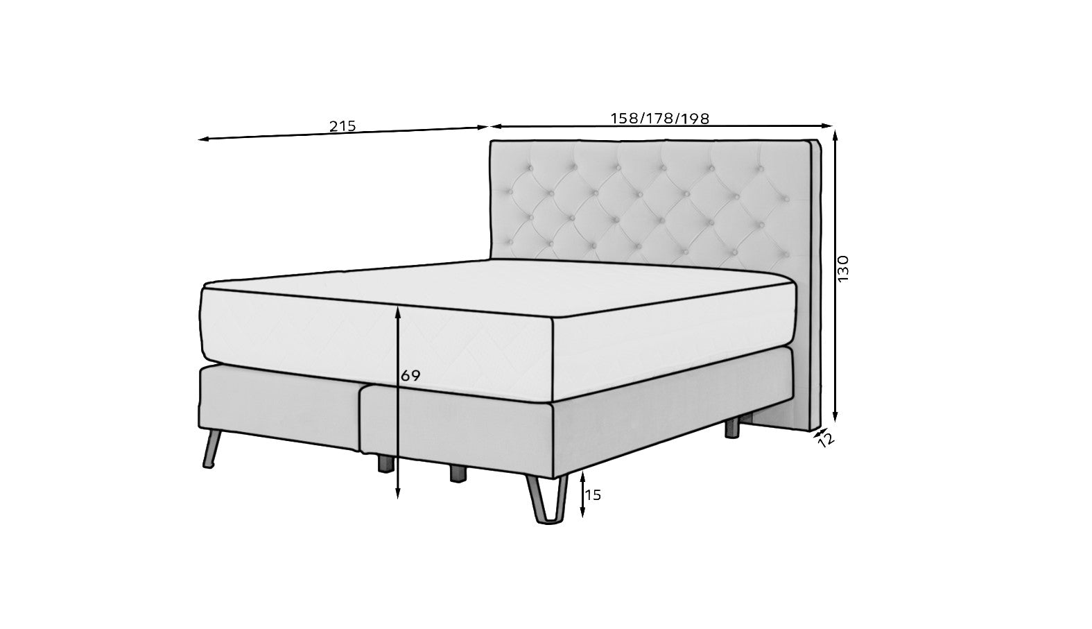 Pat tapitat cu stofa, Cortis Boxspring Velvet (8) & ELTMPL-BED-CORTINA-BOXSPRING-LOCO (5)