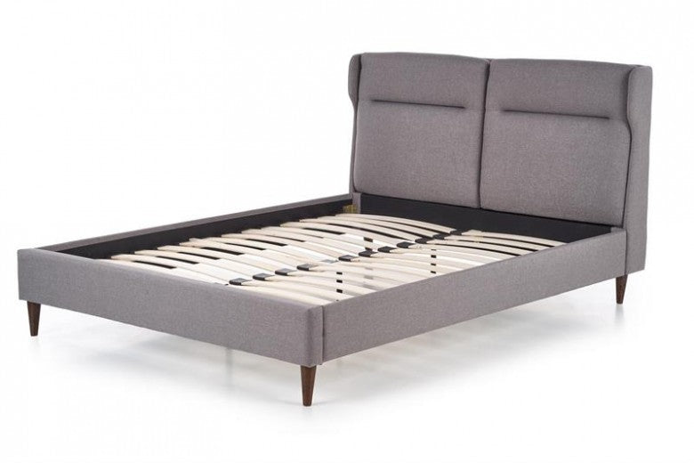 Lit recouvert de tissu Santino Gris