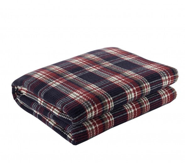 Patura Ekose IV Bleumarin / Cerise, 180 x 220 cm