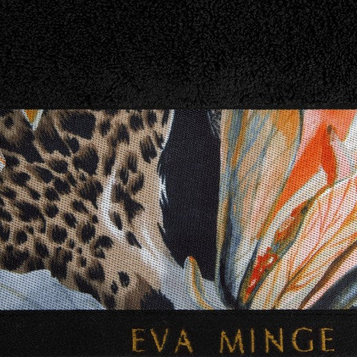 Drap de bain coton Alia Eva Boule Noire-50 x 90 cm