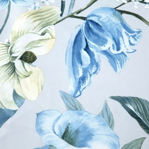 Rideau occultant Alia Multicolore / Bleu, 140 x 270 cm, 1 pièce