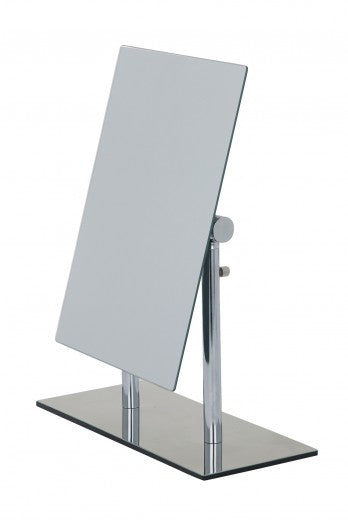 Miroir cosmétique de table, avec hauteur réglable, Pinerolo Chrome, L23xl10xH27-35 cm