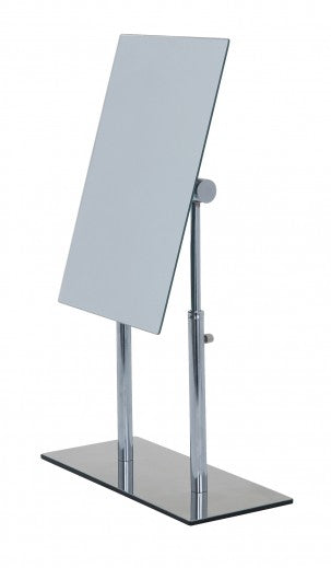 Miroir cosmétique de table, avec hauteur réglable, Pinerolo Chrome, L23xl10xH27-35 cm