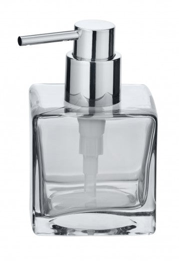 Distributeur de savon, en verre, Lavite transparent, L8xl8xH8,5 cm