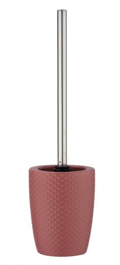 Brosse WC avec support en céramique, Dark Rose Dot, Ø11xH41 cm
