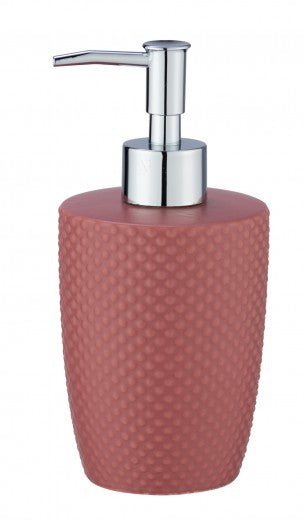 Distributeur de savon, céramique, Dark Rose Dot, Ø8,5xH17,5 cm