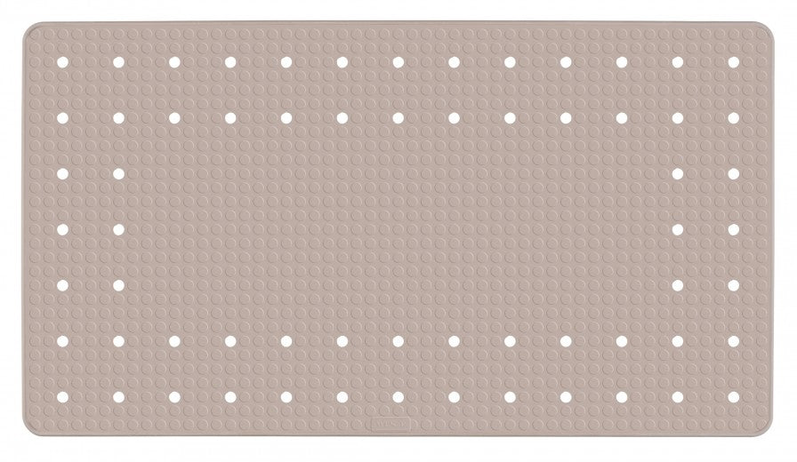 Tapis de bain antidérapant, en TPR, Mirasol Taupe, 39 x 69 cm