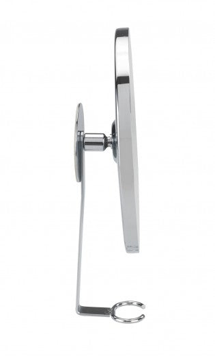 Miroir cosmétique mural, avec porte-lame de rasoir, Turbo-Loc Chrome, Ø17xA4xH23 cm