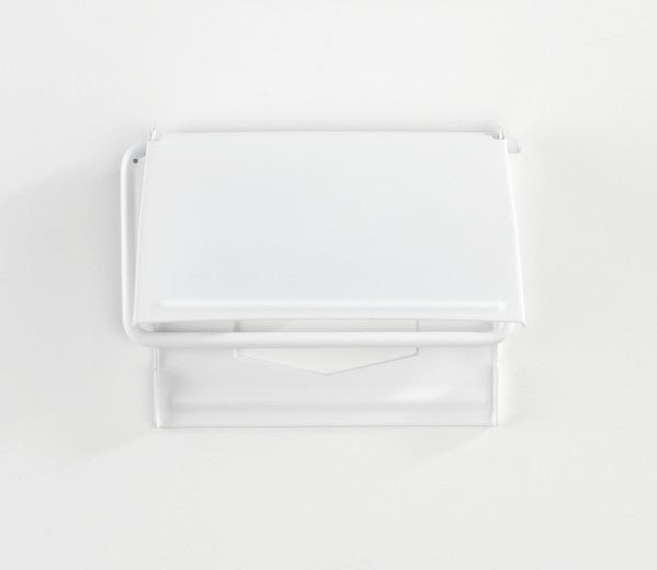 Support papier toilette, Couverture Blanche, l13,5xA2,5xH12 cm