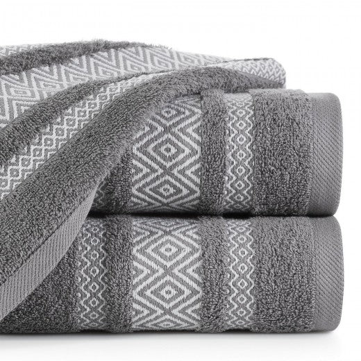 Drap de bain Moby Graphite en coton, 50 x 90 cm