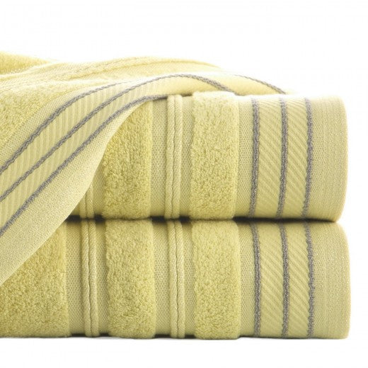 Drap de bain en coton jaune Wiki, 50 x 90 cm
