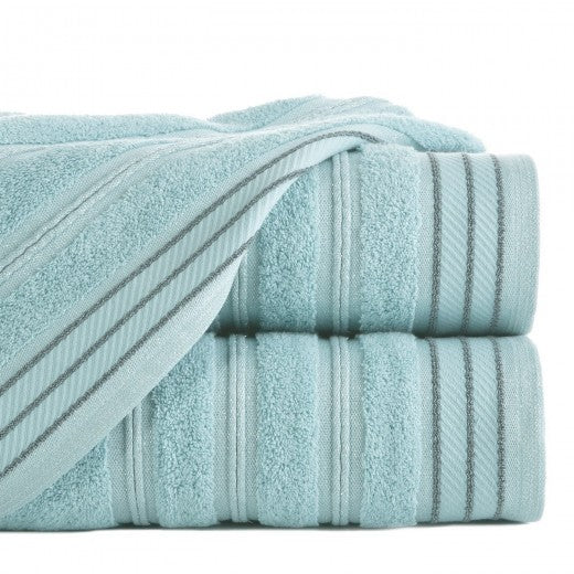 Drap de bain en coton Wiki vert menthe, 50 x 90 cm