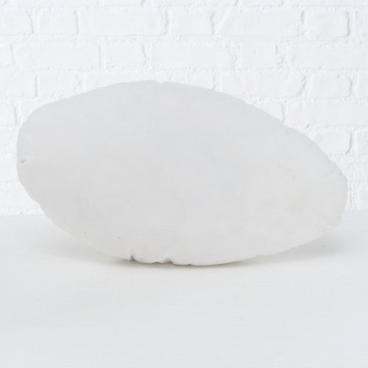 Coussin décoratif Ellie Blanc / Noir, L48xl28 cm