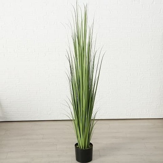 Plante artificielle en pot Siri Bajra Verde, H182 cm