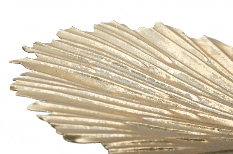 Assiette décorative en métal Cuore Doré, L29xl25xH5 cm