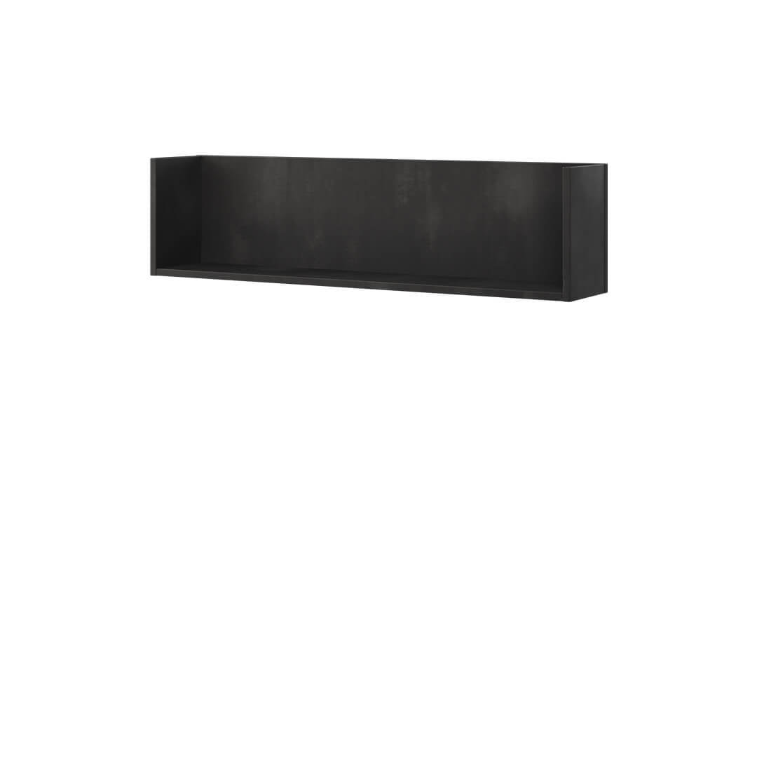 Étagère suspendue en bois, pour enfants et jeunes, Teen Flex TF13 Large, Noir, L102xW27xH19 cm