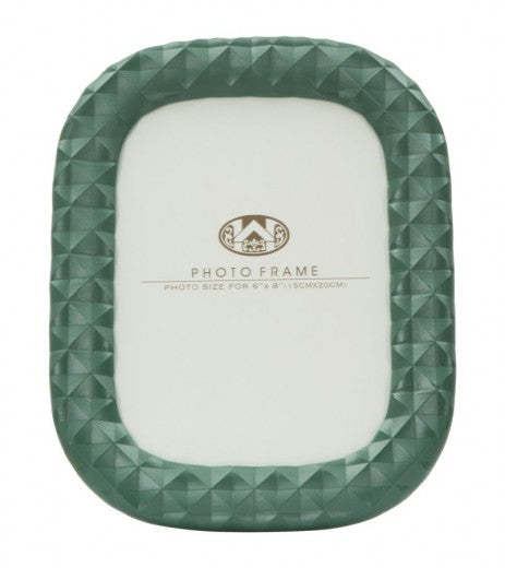 Cadre photo décoratif en résine Cronice Block Verde, 20,5 x 25,5 cm