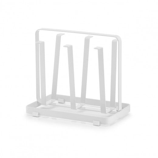 Porte-séchoir à verres en métal, Drain Blanc, L20xl12xH17,5 cm