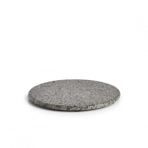 Plateau de service en granit, Modern Gris / Noir, Ø25 cm