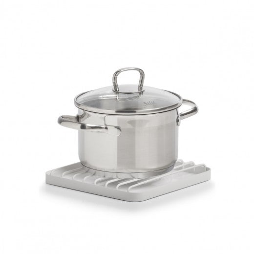 Manique en métal chaud, Nordic Blanc, L20xl20xH2 cm