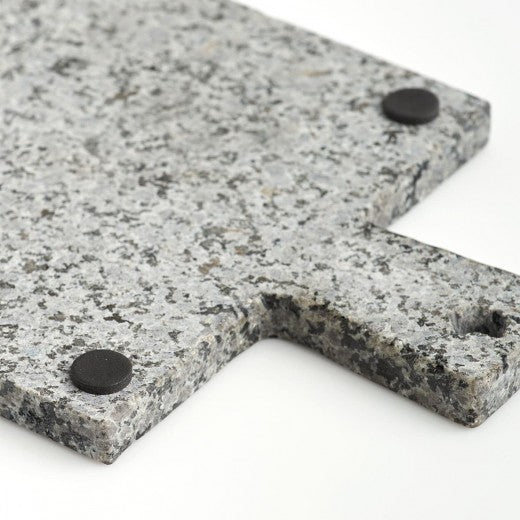 Plateau de service en granit, Modern Square Gris / Noir, L30xl18xH1 cm