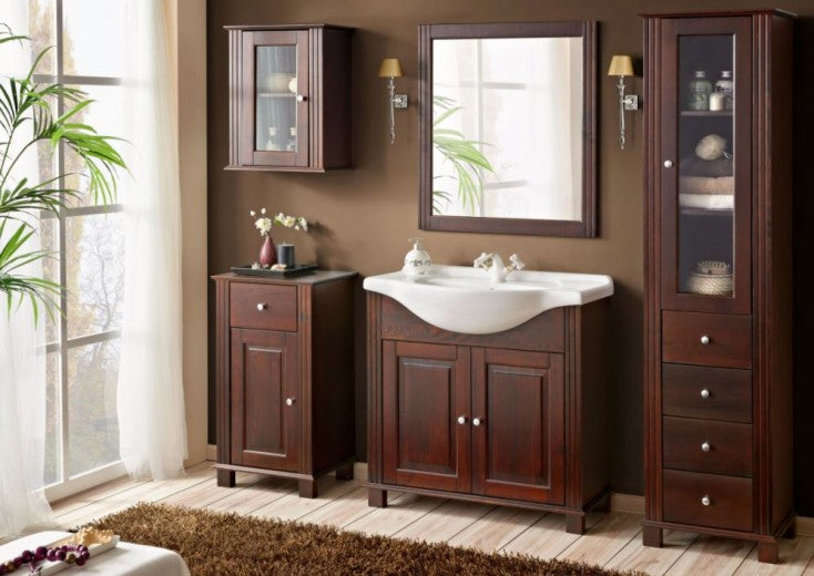 Miroir de salle de bain, l73xH80 cm, Rétro