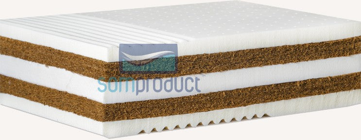 Matelas Noix de Coco Naturel et Latex, 18 cm