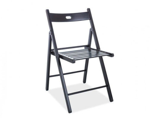 Chaise pliante en bois Smart II Noir, l43xA40xH78 cm