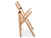 Chaise pliante en bois Smart II Naturel, l43xA40xH78 cm