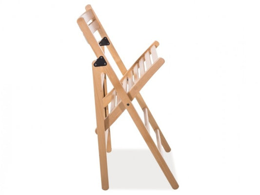 Chaise pliante en bois Smart II Naturel, l43xA40xH78 cm