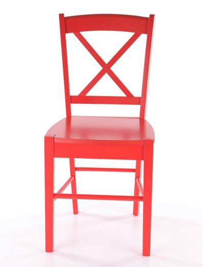 Chaise en bois CD-56 Rouge, l40xA36xH85 cm