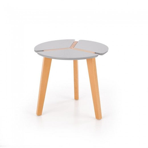 Table basse Zeta Gris, Ø50xh45 cm