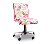 Chaise de bureau pour enfants, rembourrée en tissu Summer Soft Flowers, l56xA60xH86-96 cm