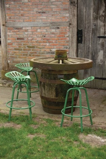 Chaise de jardin, fonte, Sturdy Antique Vert, l50xA46xH69,7-76 cm