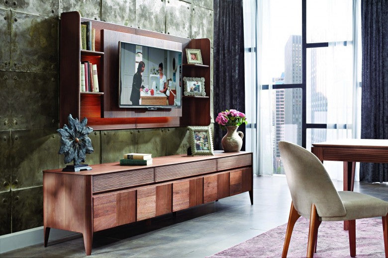 Chaise rembourrée en tissu, avec pieds en bois Noble Velvet Gris / Walnut, l48xA51xH82 cm