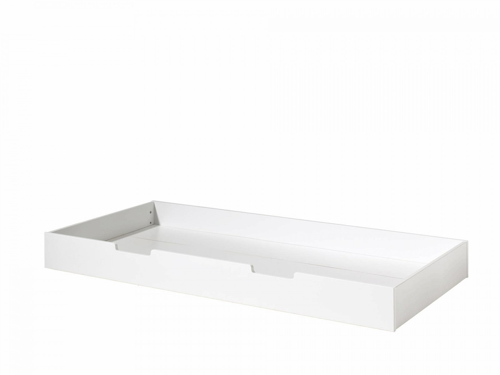 Pin et MDF Tiroir de lit en bois pour enfants Blanc Habit White, L198.5XA94XH19 CM