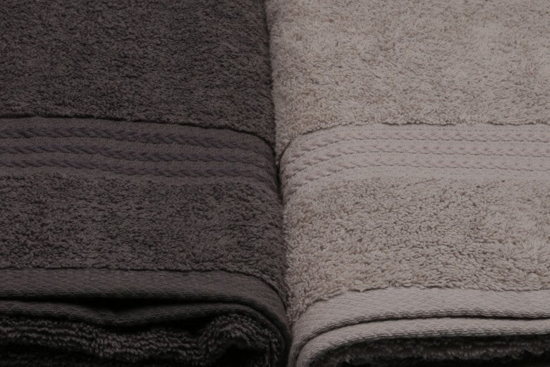 Lot de 4 serviettes de bain en coton, Arc-en-ciel, 70 x 140 cm