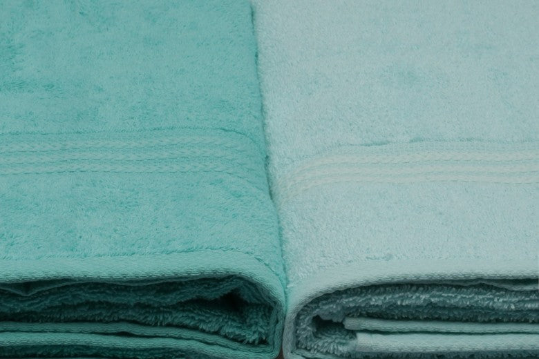 Lot de 4 serviettes de bain en coton, Arc-en-ciel, 70 x 140 cm