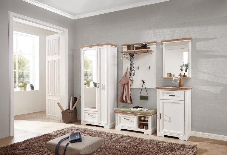 Ensemble de meubles de hall en MDF, 5 pièces Jessie Beige ouvert