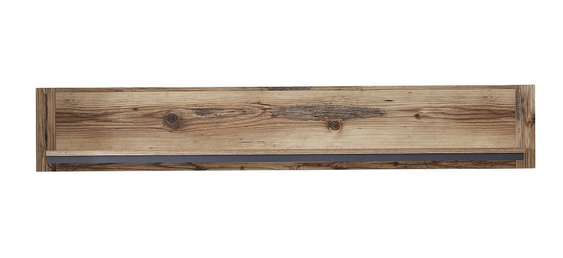 Ensemble de meubles de salon en bois, 3 pièces Pato Naturel / Graphite