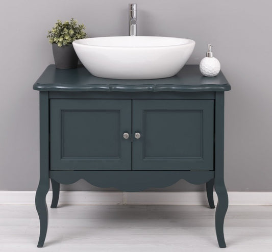 Masque et lavabo, 90 cm, Pasy PS711, vert foncé P087