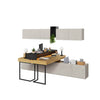 Ensemble de mobilier de bureau en bois, pour enfants et jeunes, 9 pièces, Teen Flex Set 04A, Naturel / Gris / Noir