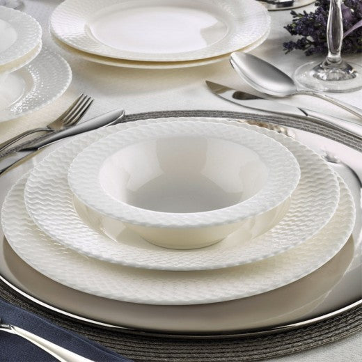 Service de vaisselle en porcelaine, Berna Dinner Blanc, 24 pièces