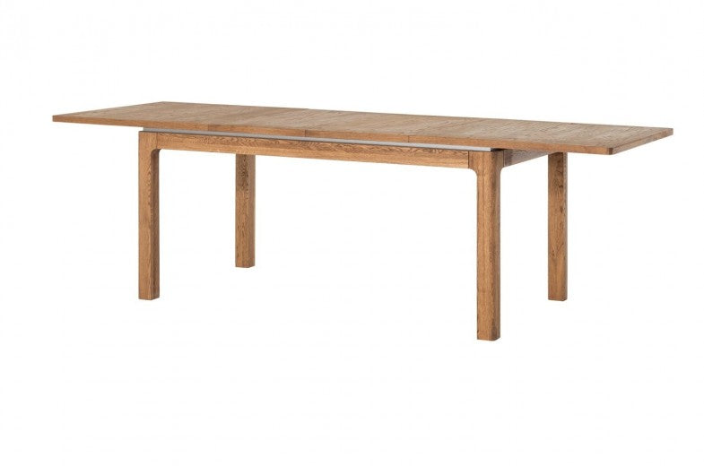 Table extensible en bois et placage Montenegro 40 Chêne Rustique, L160-250xl90xH76 cm