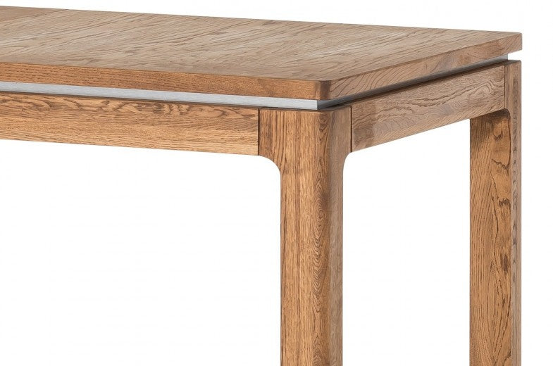 Table extensible en bois et placage Montenegro 40 Chêne Rustique, L160-250xl90xH76 cm