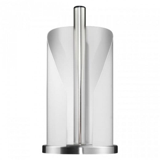 Support en métal pour rouleaux de cuisine Porte-papier Blanc, Ø15,5xH30 cm