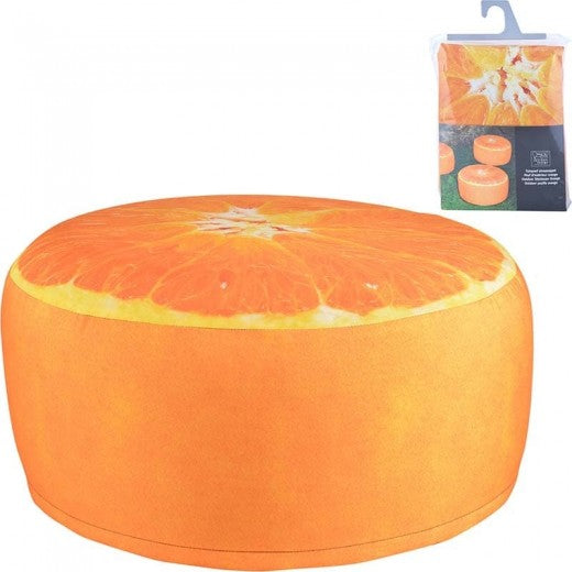 Tabouret gonflable d'extérieur, Orange Orange, Ø58xH32,5 cm